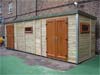 22.0m x 2.0m School PE office and sports equipment storage