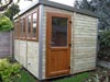 2.5m x 3.5m Pent with 3x double window set