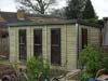 4.5m x 2.5m Pent with custom picture windows