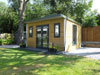 4.0m x 3.0m pent garden workshop with graphite French doors and windows, from £call (inc. VAT)